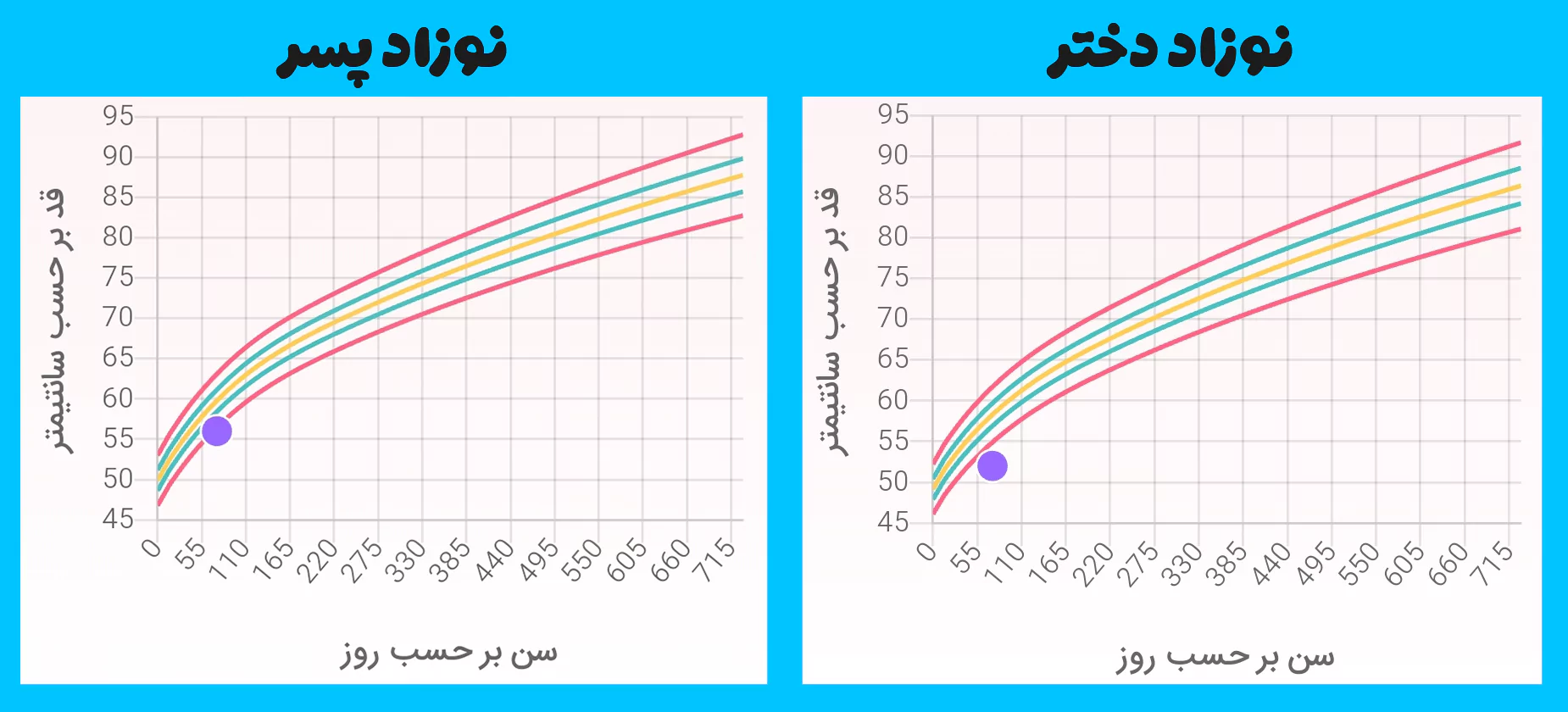 نمودار رشد کودک